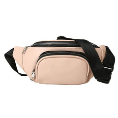 Women Corduroy Waist Bag Ladies Canvas Fanny Pack Money Phone Chest Bag