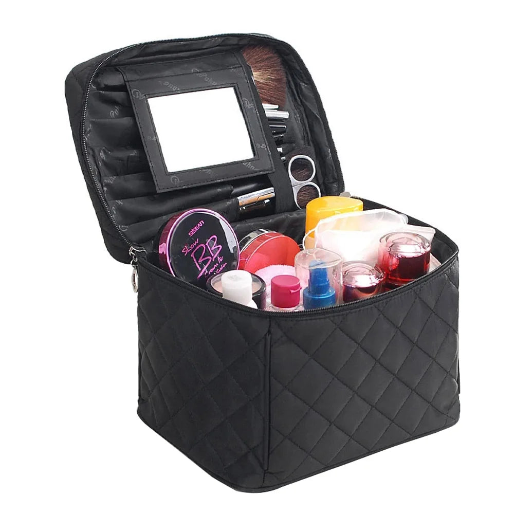 High Capacity Women Makeup Bag Waterproof Travel Organizer