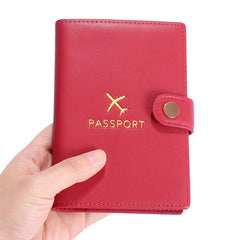 Women Cow Leather Pink Passport Holder Lovely Girl Passport Case
