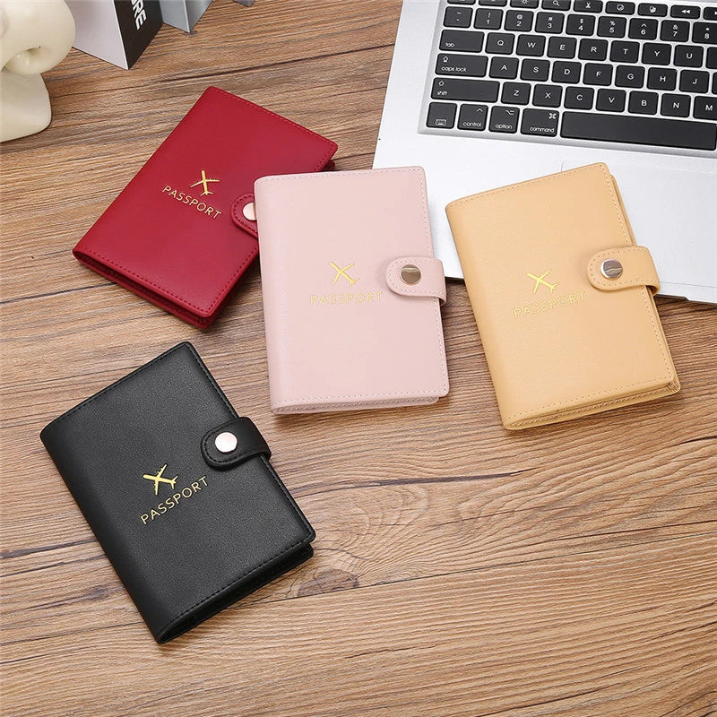 Women Cow Leather Pink Passport Holder Lovely Girl Passport Case
