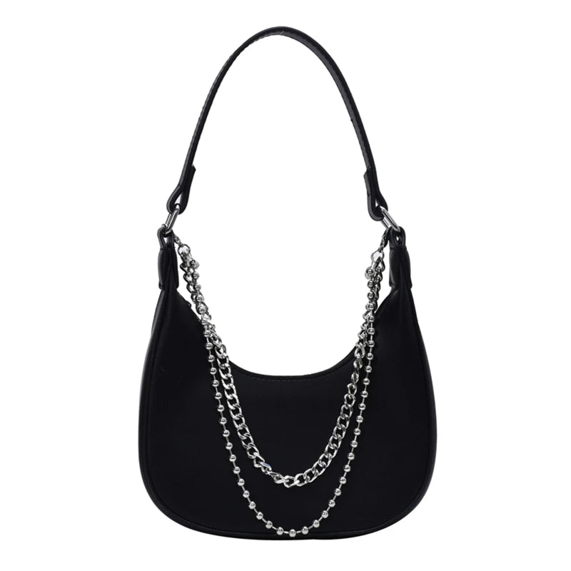 Cow Print Shoulder Bag Clutch Purse Underarm Handbag Satchel