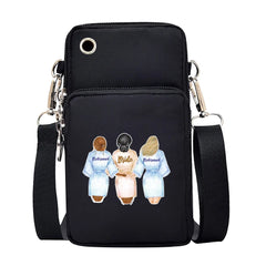 Women Cross-body Shoulder Mobile Phone Bag for Iphone/Samsung Universal