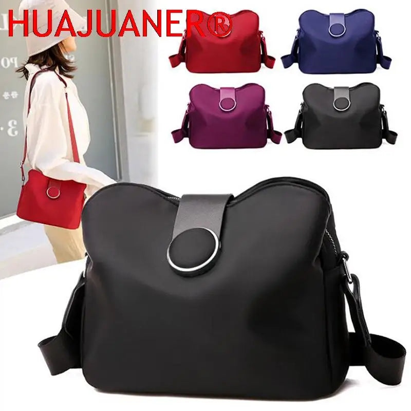 Women Nylon Crossbody Bag Shoulder Messenger Flap Bolsas Small Bag