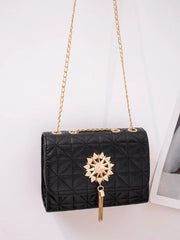 Women Crossbody Bag Diamonds Handbag Shoulder Bags Tassel Purse Embroidery