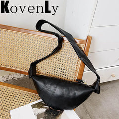 Women Crossbody Bag Dumplings Chest Shoulder Bag Zip Pouch Small Satchel