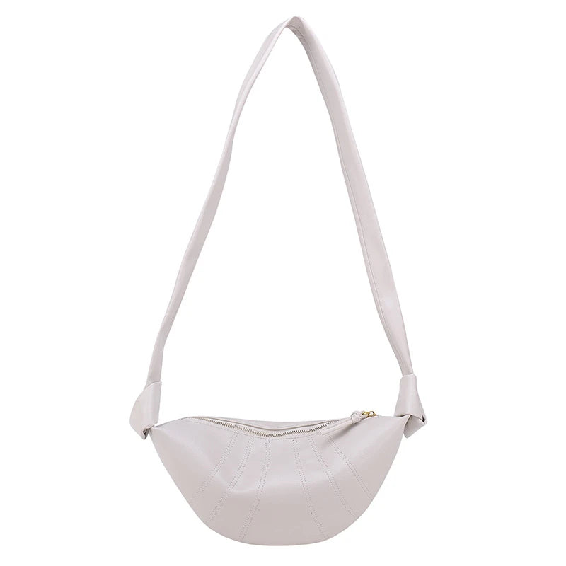 Women Crossbody Bag Dumplings Chest Shoulder Bag Zip Pouch Small Satchel