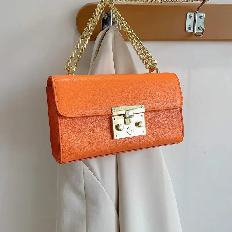 Women Crossbody Bag Flap Bags High PU Leather Chain Shoulder Messenger Handbag
