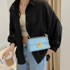 Women Crossbody Bag Flap Bags High PU Leather Chain Shoulder Messenger Handbag