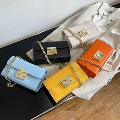 Women Crossbody Bag Flap Bags High PU Leather Chain Shoulder Messenger Handbag