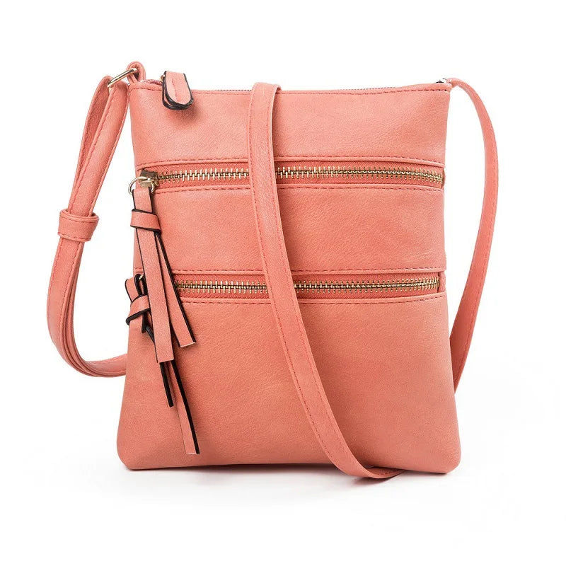 Women Crossbody Bag Mobile Phone Bag Shopper Purse Casual Solid Multifunction Po
