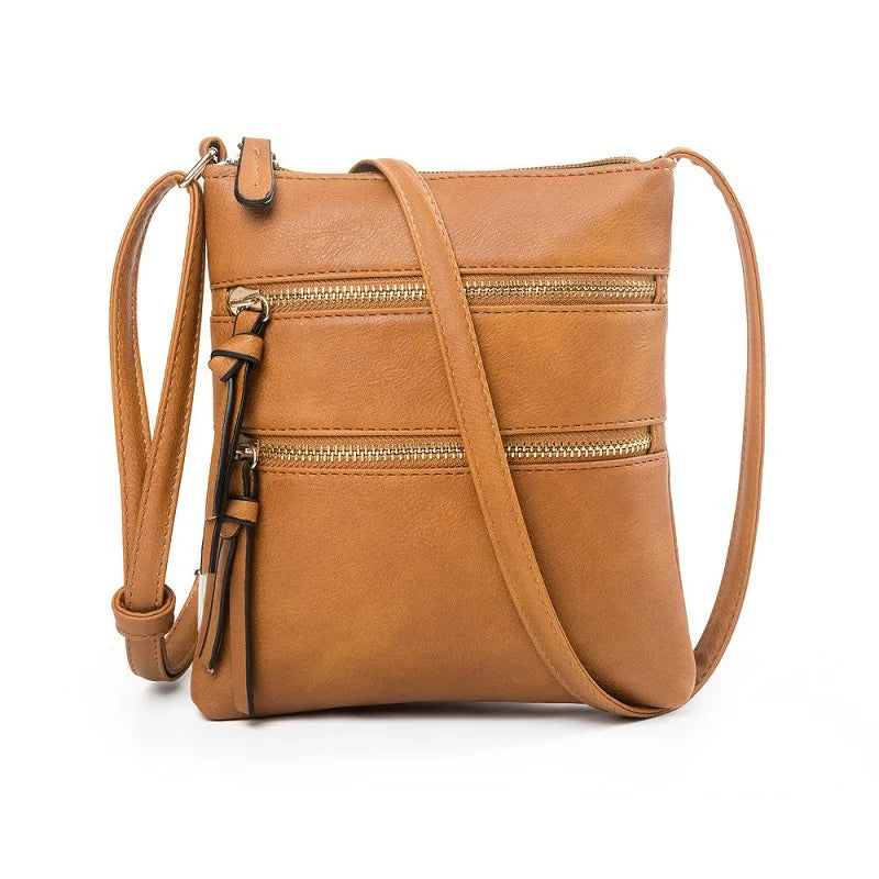 Women Crossbody Bag Mobile Phone Bag Shopper Purse Casual Solid Multifunction Po