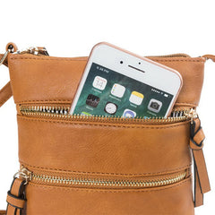 Women Crossbody Bag Mobile Phone Bag Shopper Purse Casual Solid Multifunction Po