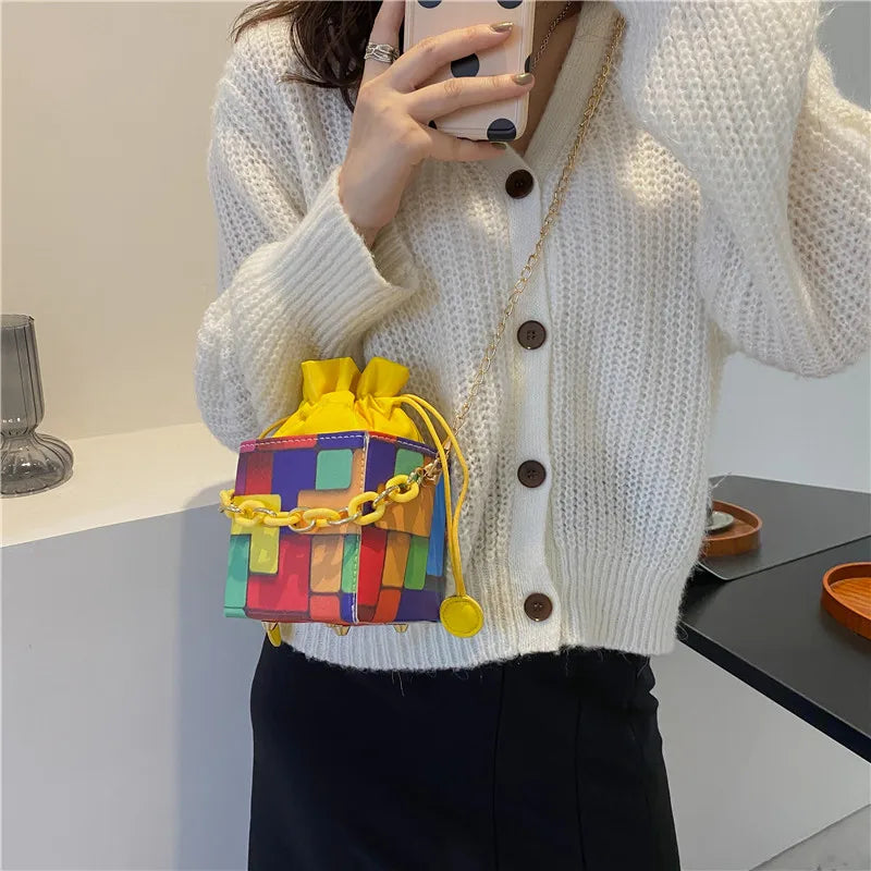 Women Crossbody Bag PU Leather Handbags Girl Shopper Purse