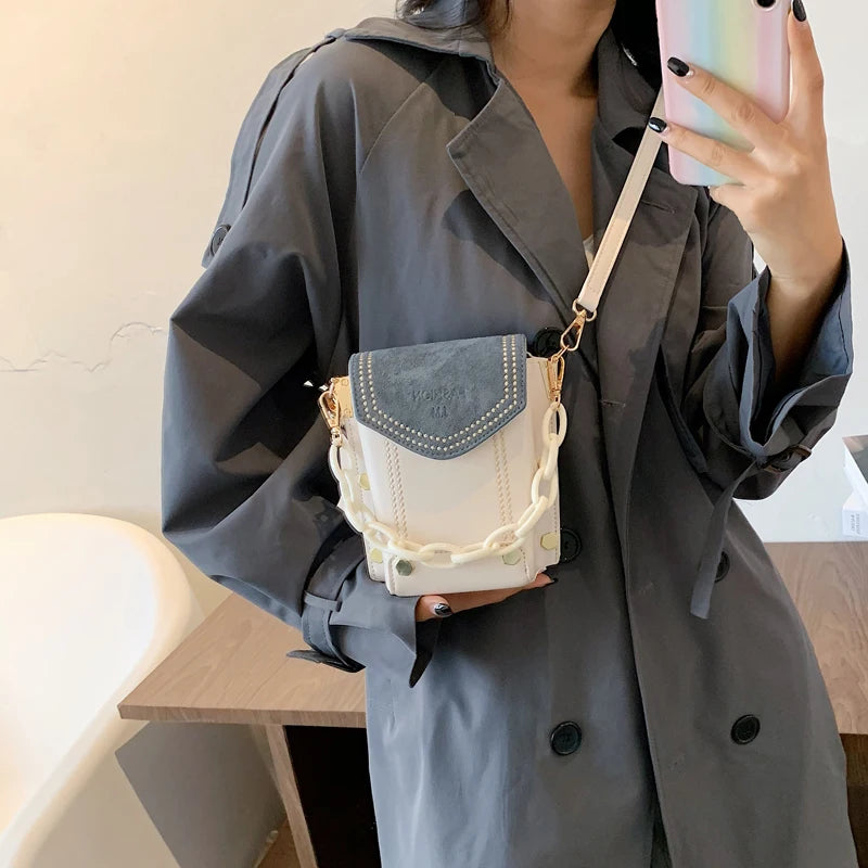 Women Crossbody Bag Small Versatile Shoulder Mini Bucket Bag