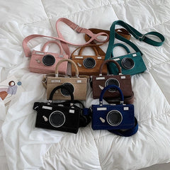 Women Matte Crossbody Bag Tote Handbag with Adjustable Straps