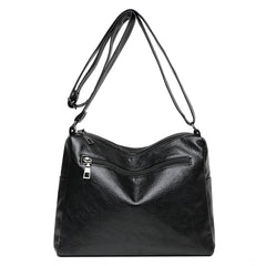 Women Crossbody Bag Soft PU Leather Shoulder Bag Multi-Pocket Mother Bags