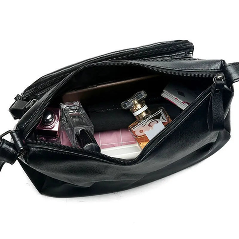 Women Crossbody Bag Soft Pu Leather Shoulder Bag Messenger Purse Handbags