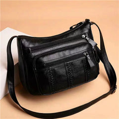 Women Crossbody Bag Soft Pu Leather Shoulder Bag Messenger Purse Handbags