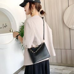 Women Crossbody Bag Chain Handbag Faux Leather Shoulder Purse