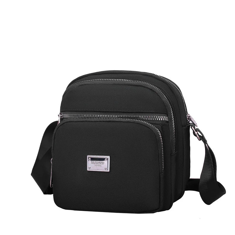 Waterproof Nylon Plaid Crossbody Bag for Women Travel Purse