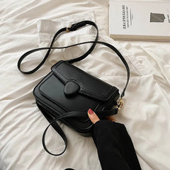 Small Crossbody Bag Patchwork PU Leather Shoulder Handbag Green