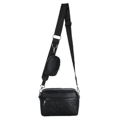 Women Crossbody Bags Rhombus Pattern Leather Combo