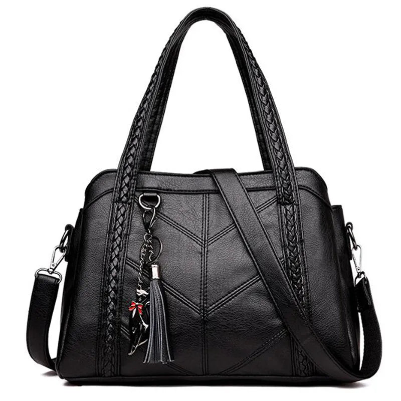 Women Crossbody Bags Soft PU Leather Handbag Shoulder Messenger Tote