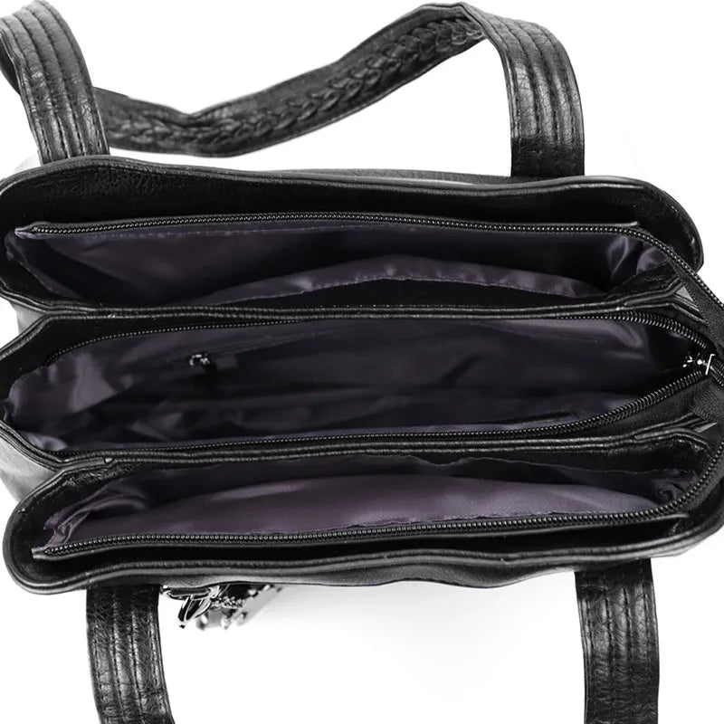 Women Crossbody Bags Soft PU Leather Handbag Shoulder Messenger Tote