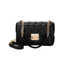 Women Crossbody Bags Small Square Bags Metal Lock Flap Bag