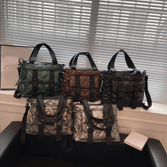 Women Crossbody Bags Cotton Padded Messenger Pouch Waterproof Nylon