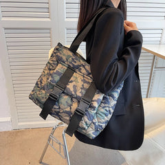 Women Crossbody Bags Cotton Padded Messenger Pouch Waterproof Nylon