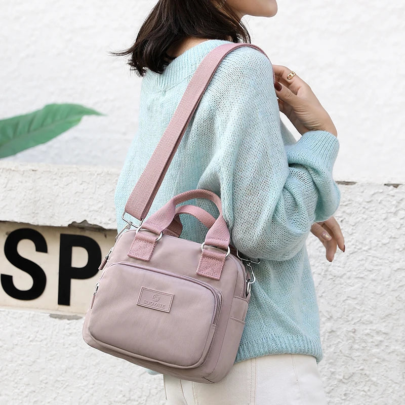 Nylon Crossbody Bags for Women Shoulder Top-handle Shopper Handbag