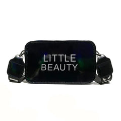 Women Crossbody Bags High Letter Laser Small Square Shoulder PVC Jelly