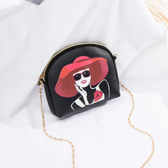 Women Crossbody Bag PU Leather Shoulder Bag Stylish Messenger Bag