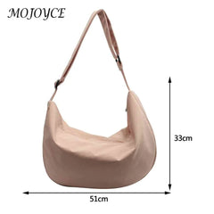Women Crossbody Bags Solid Messenger Handbag Large Capacity Casual for Ladies
