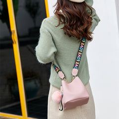 Women Crossbody Bags Large Bucket Mini Wide Strap Shoulder Handbags