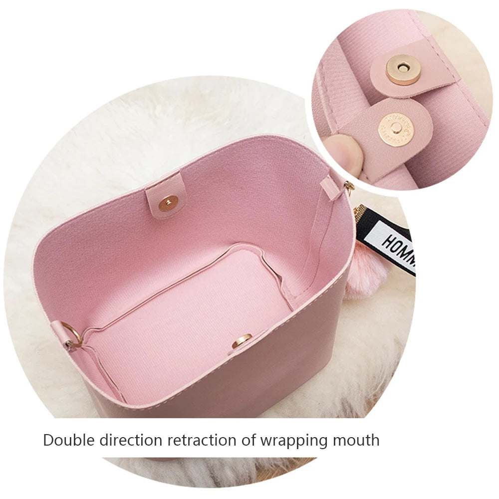 Women Crossbody Bags Large Bucket Mini Wide Strap Shoulder Handbags