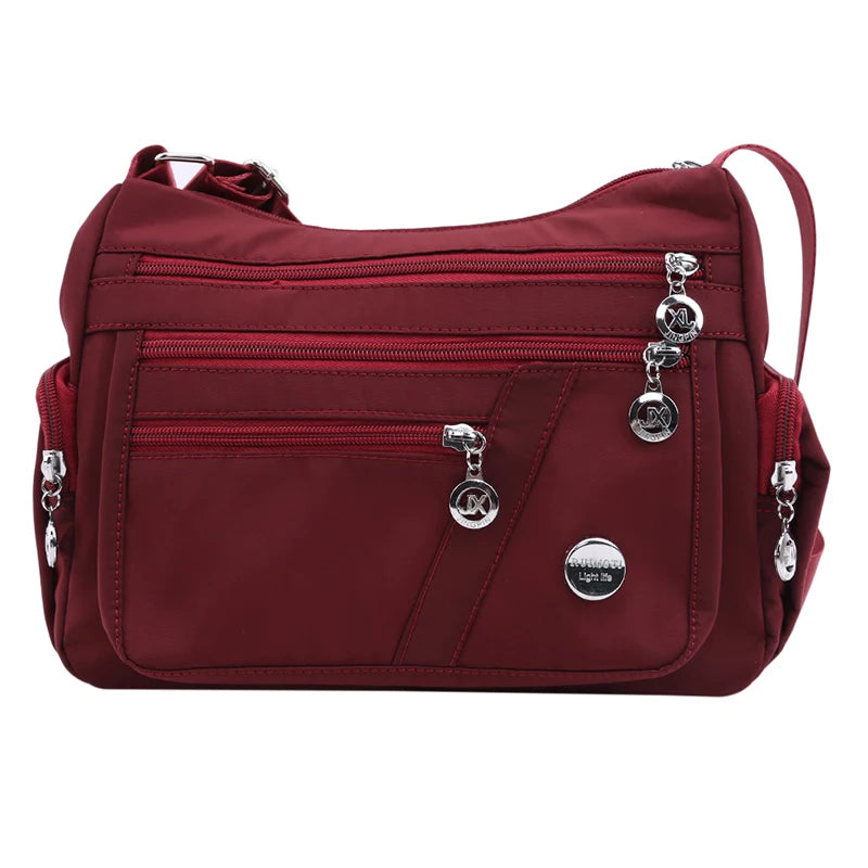 Women Crossbody Bags Messenger Chest Bag Waterproof Nylon Single Shoulder Strap