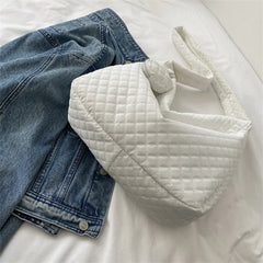 Women Crossbody Bags Nylon Quilted Shoulder Handbag Large Capacity