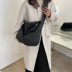 Women Crossbody Bags Nylon Quilted Shoulder Handbag Large Capacity
