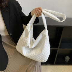 Women Crossbody Bags Nylon Quilted Shoulder Handbag Large Capacity