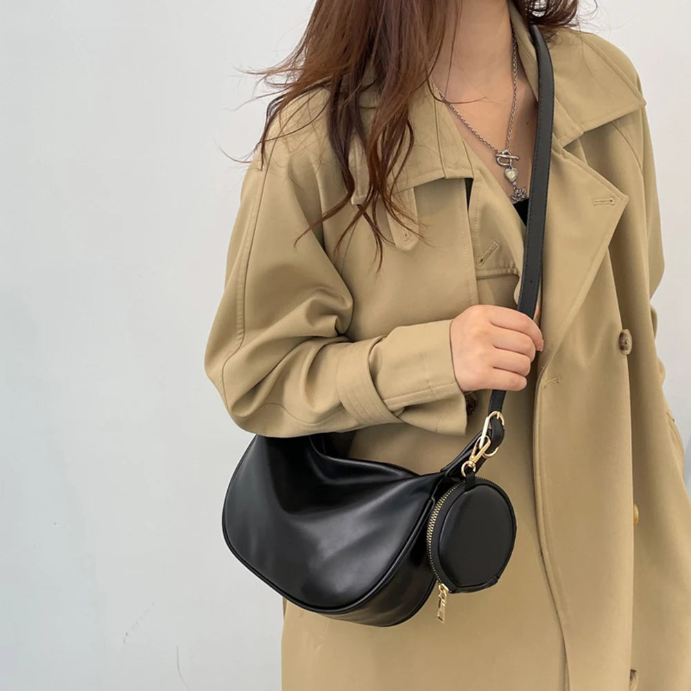 Women Crossbody Bags 2 in 1 Satchels Sling for Travel with Purse