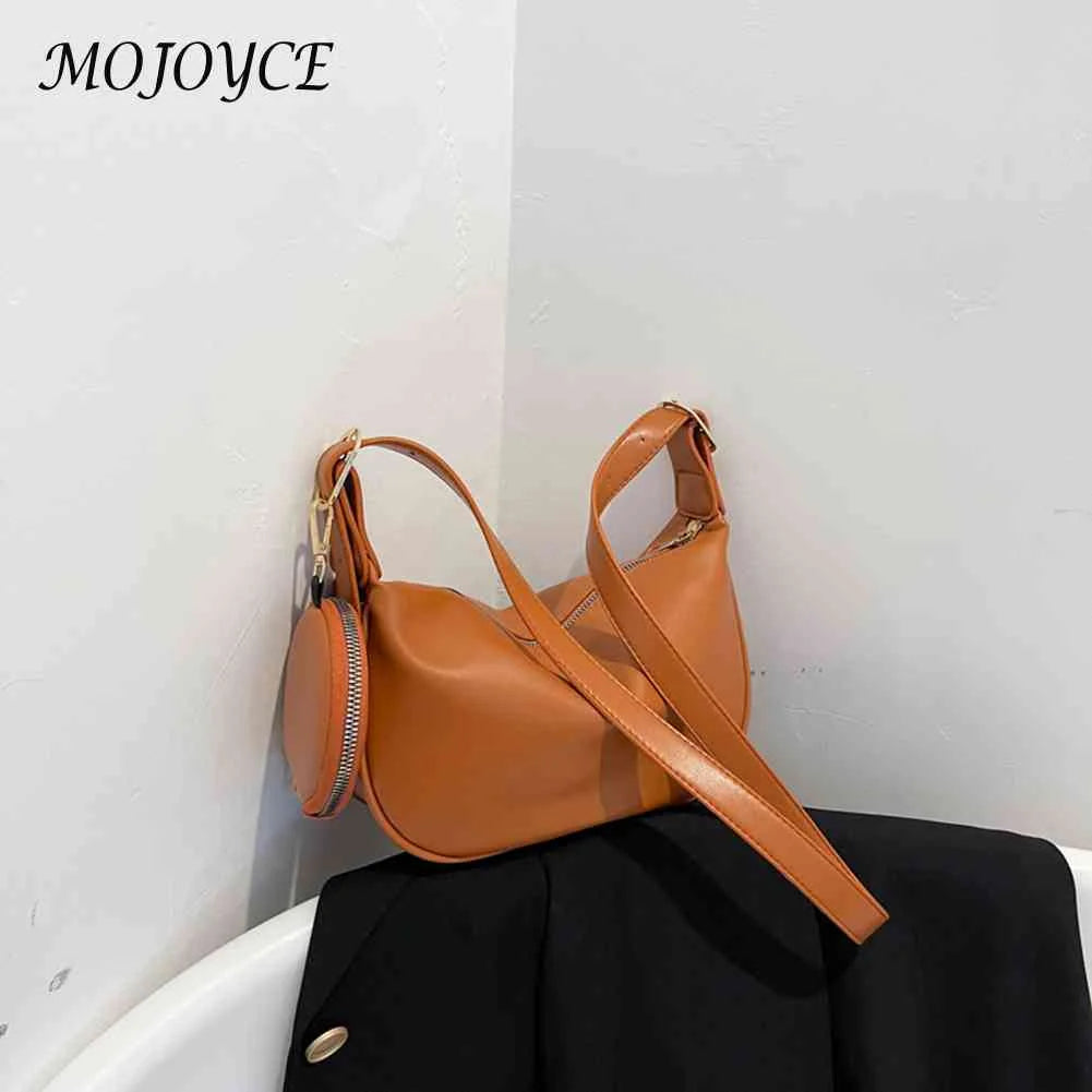 Women Crossbody Bags 2 in 1 Shoulder Handbags Sling Solid for Travel