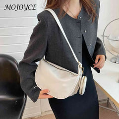 Women Crossbody Bags 2 in 1 Shoulder Handbags Sling Solid for Travel