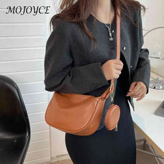 Women Crossbody Bags PU Leather Shoulder Handbags 2 in 1 Crossbody Handbags