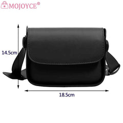 Small Square Leather Crossbody Bag for Lady Satchel