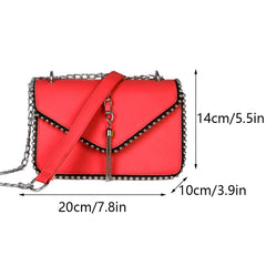 Women Crossbody Messenger Shoulder Bag Lady Casual Handbag Small Flap Bag