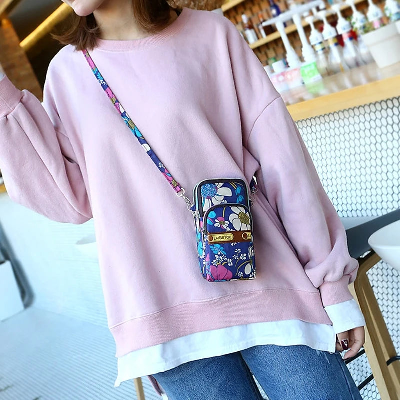 Women Crossbody Mobile Phone Shoulder Bag Pouch for Case Belt Handbag