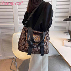 Women Crossbody Satchels Cotton Padded Handbag
