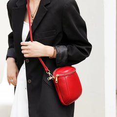 Women Small Leather Crossbody Shoulder Bag, Phone Bag